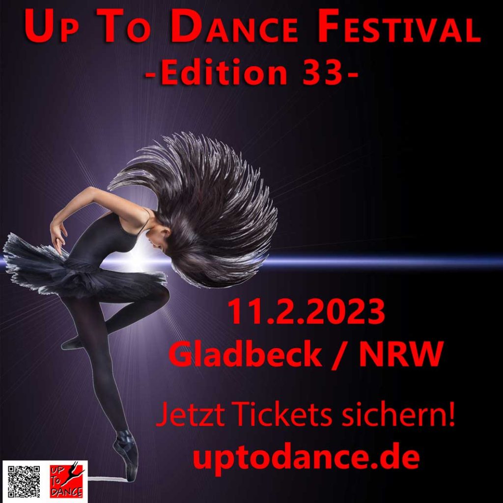 Der Vorverkauf für das Up To Dance Festival am 11. Februar 2023 hat begonnen. Tickets für die Shows gibt es auf der Website. Tipp der Redaktion: Mit einem Ticket können Zuschauer beide Shows besuchen.